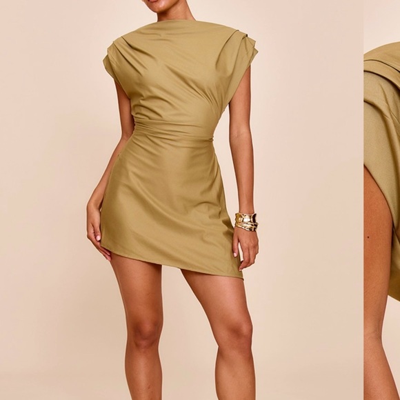 PrettyLittleThing Dresses & Skirts - Elegant Tan Dress